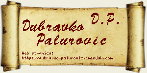 Dubravko Palurović vizit kartica